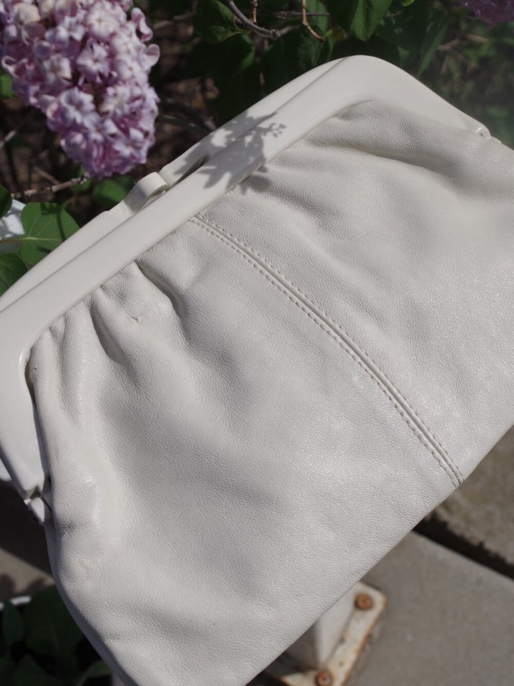 Vintasge Eaton Purse Made In Italy Genuine Leather